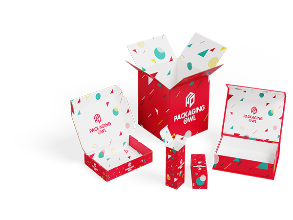 Packaging Owl custom boxes and bags