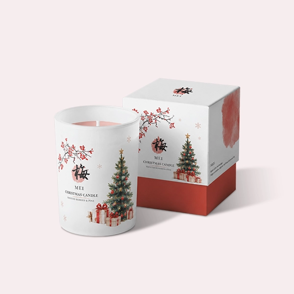 custom christmas candle boxes