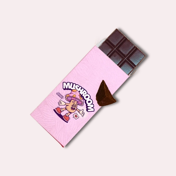 custom mushroom chocolate bar packaging