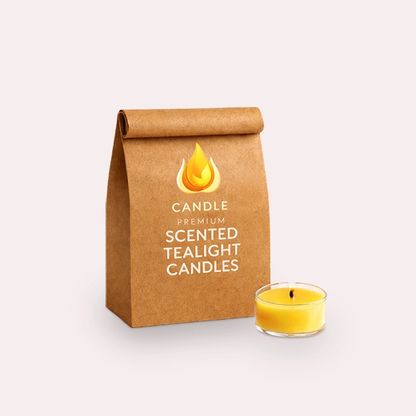 custom printed candle packaging bags