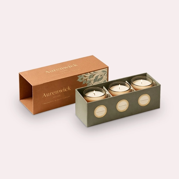 custom printed votive candle boxes bulk