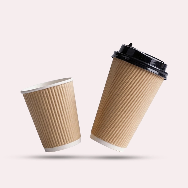 custom ripple wall coffee cups