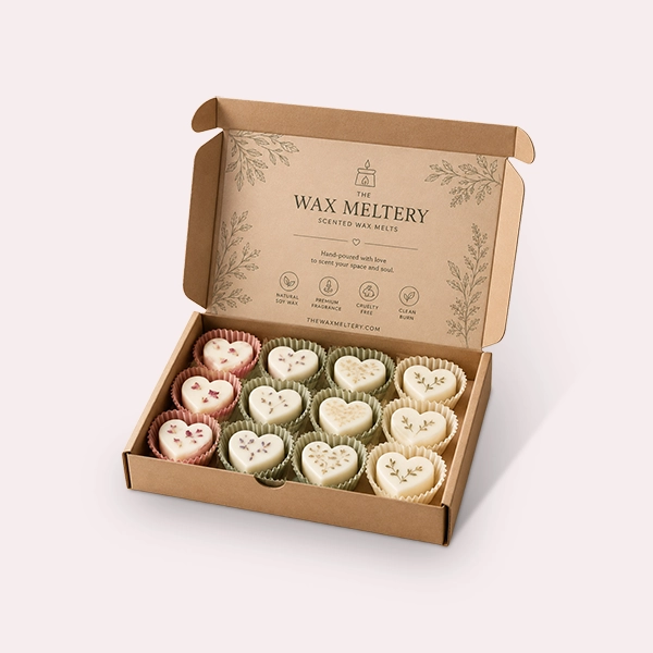 custom wax melt packaging