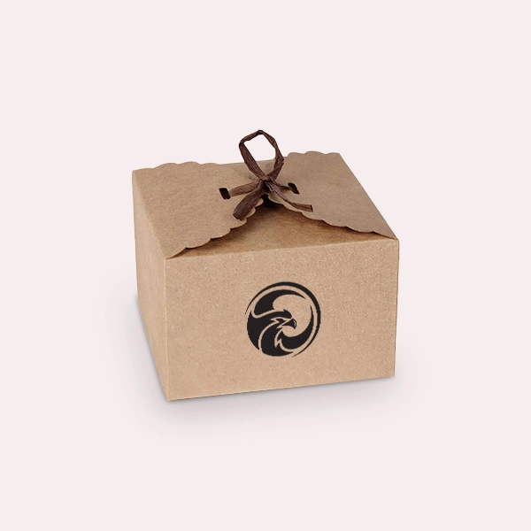 custom one piece color tinted kraft tuck top gift boxes