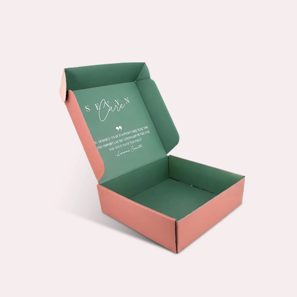 custom printed double wall tuck front boxes