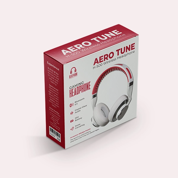 custom printed headphone packaging