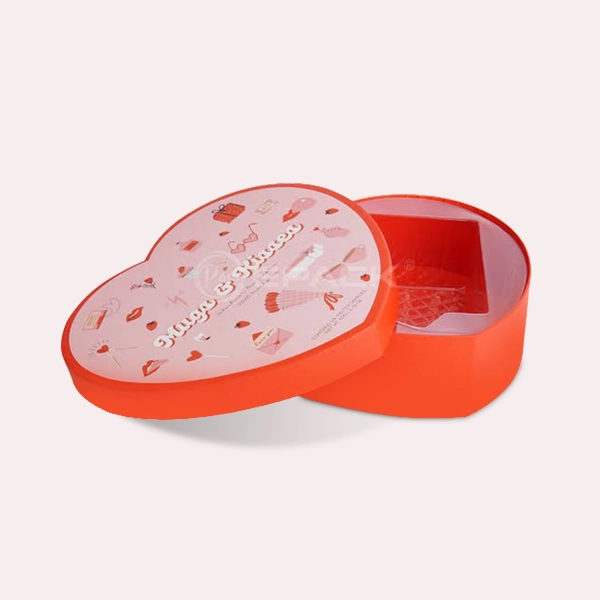 custom printed heart shape boxes