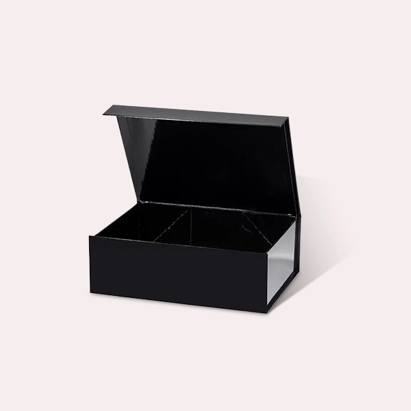 glossy black gift boxes bulk