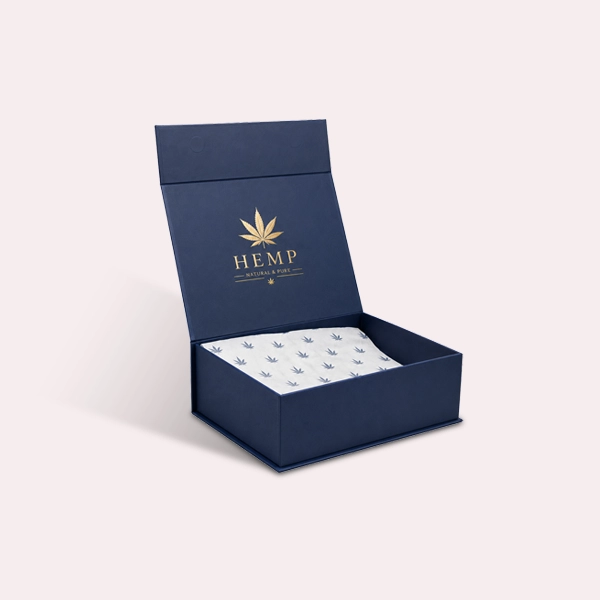 custom printed hemp gift boxes