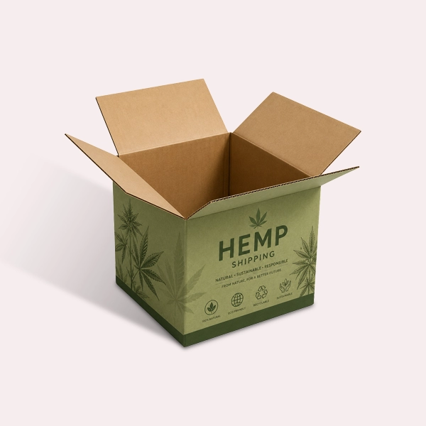 custom printed hemp shipping boxes