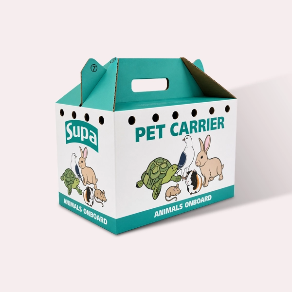 custom printed cardboard pet carrier boxes