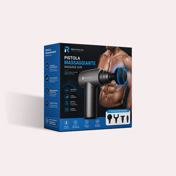 custom printed handheld massager packaging