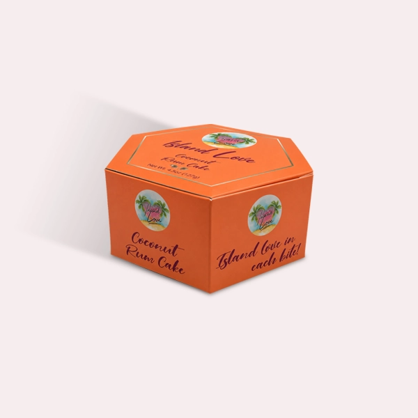 custom printed hexagon boxes