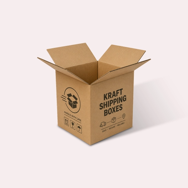 custom printed kraft shipping boxes