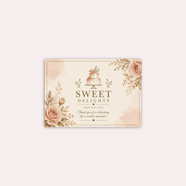 custom printed rectangle labels
