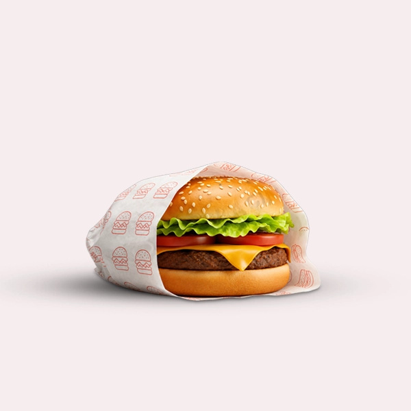 personalized burger paper