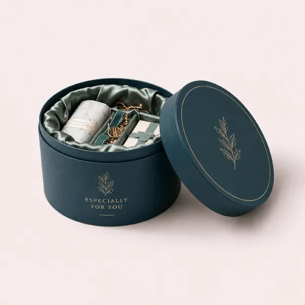 personalized round box with logo